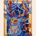 Алмазная картина с фигурными стразами COLOR KIT "Сказочный олень" 